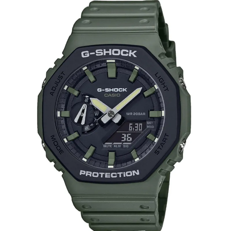 G-Shock GA-2110SU-3AER Layered Bezel Green Watch sold by H.S. Johnson