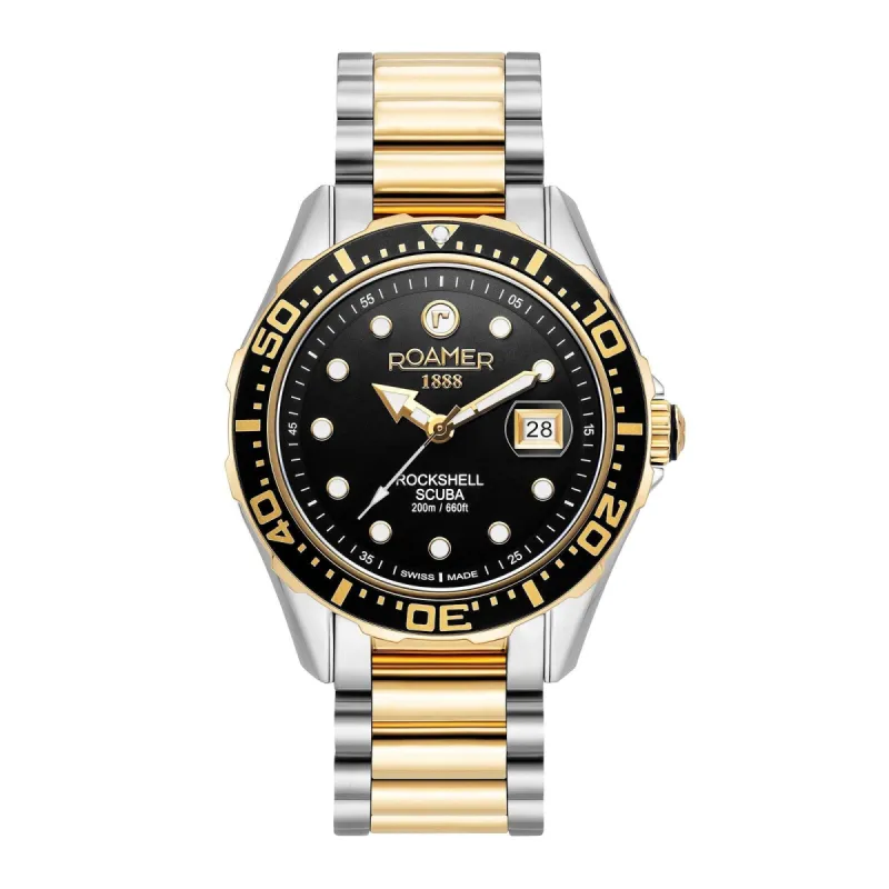 Roamer 220858 47 85 50 Rockshell Mark III Scuba Black Dial Watch sold by H.S. Johnson
