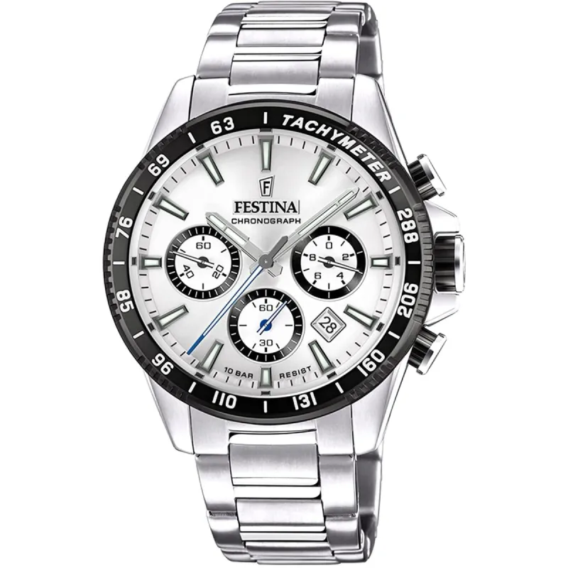 Festina F20560/1 Men's Chronograph Stainless Steel Bracelet Wristwatch sold by H.S. Johnson