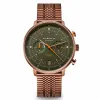 Sternglas S01-HC35-ME10 Men's Hamburg Chrono Dark Green Bronze Wristwatch sold by H.S. Johnson