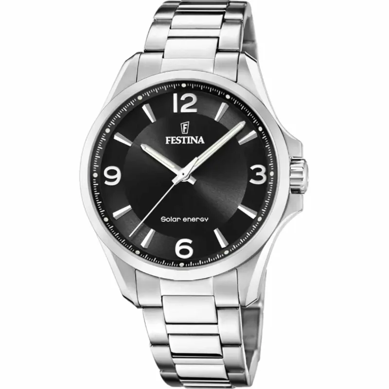 Festina F20656/4 Men's Solar Energy Stainless Steel Watch made by H.S. Johnson