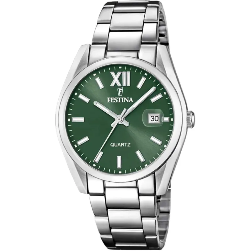 Festina F20683/5 Men's Green Classic Wristwatch sold by H.S. Johnson