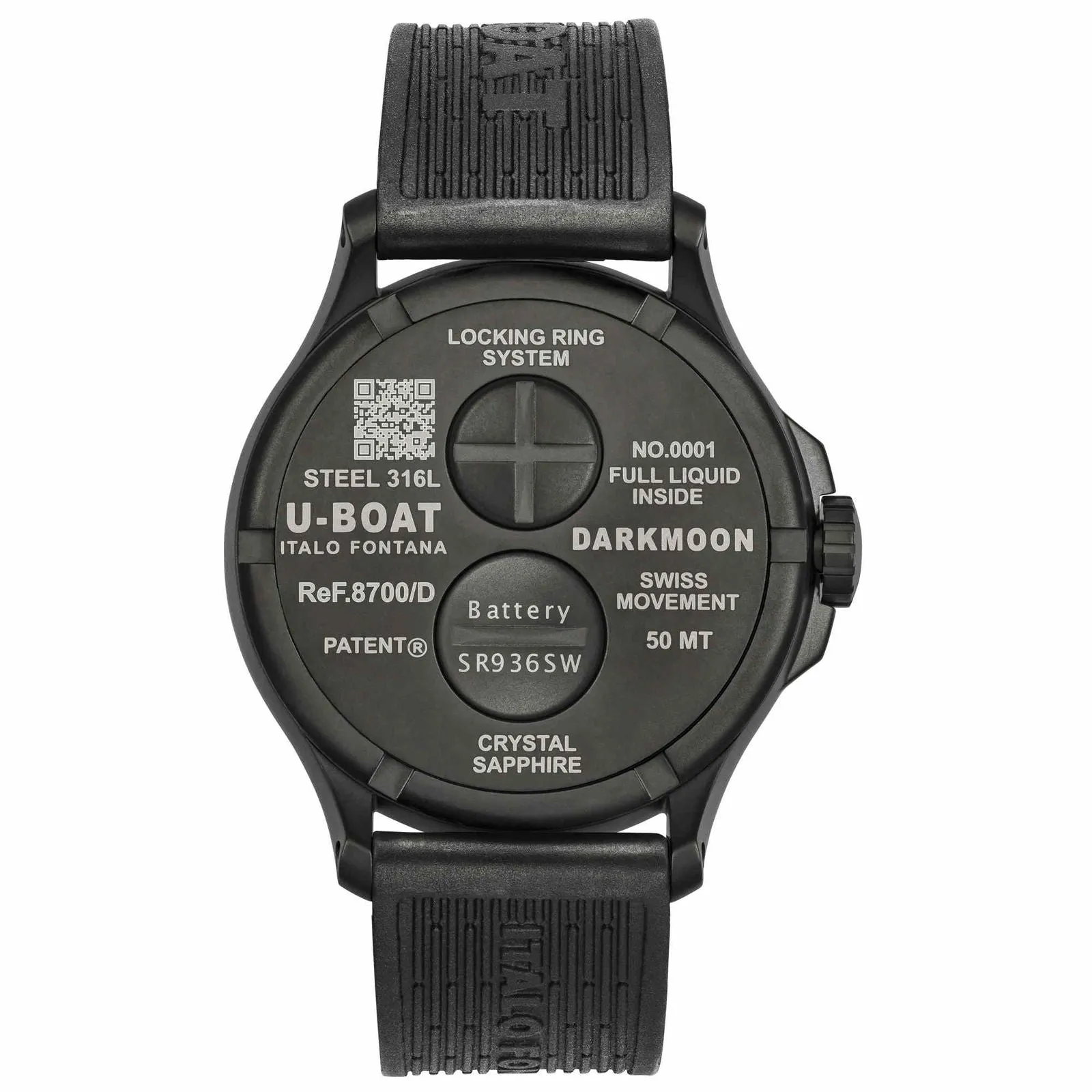 U-Boat 8700/D Darkmoon 44mm Blue PVD Soleil Wristwatch sold by H.S. Johnson product image thumbnail 2
