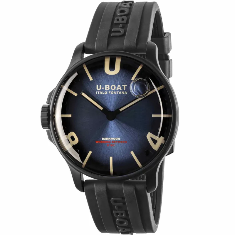 U-Boat 8700/D Darkmoon 44mm Blue PVD Soleil Wristwatch sold by H.S. Johnson