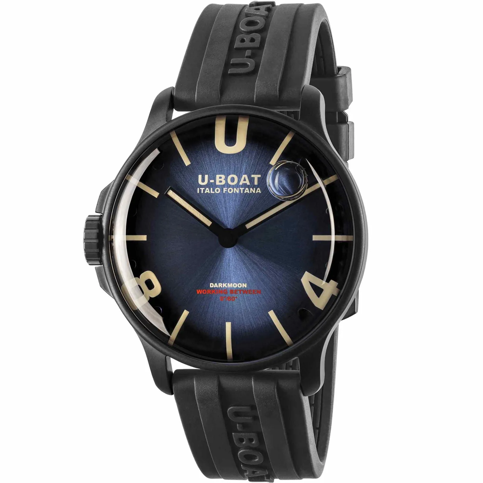 U-Boat 8700/D Darkmoon 44mm Blue PVD Soleil Wristwatch sold by H.S. Johnson