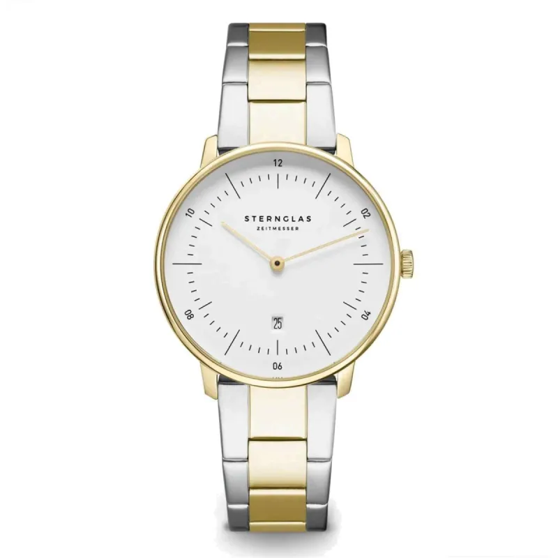 Sternglas S01-ND02-ME07 Naos XS Two Tone Bracelet Wristwatch sold by H.S. Johnson