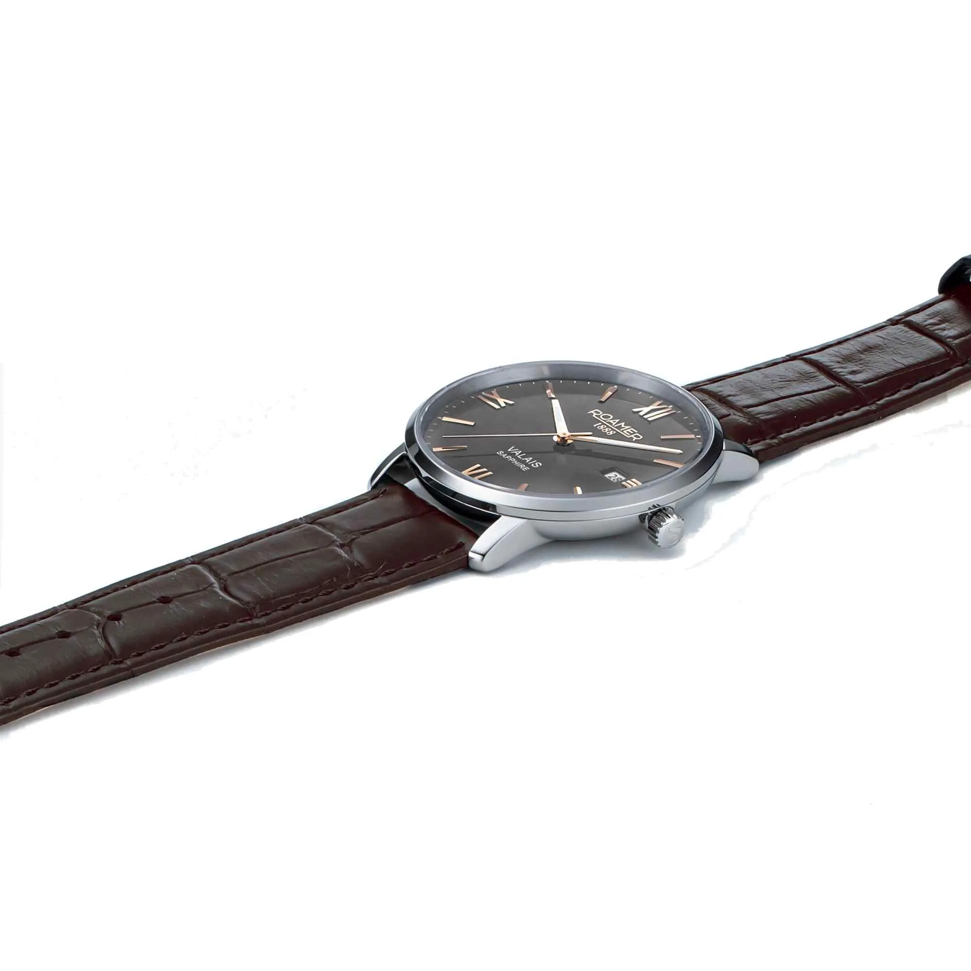 Roamer 958833 41 53 05 Men's Valais Grey Dial Wristwatch sold by H.S. Johnson product image thumbnail 2