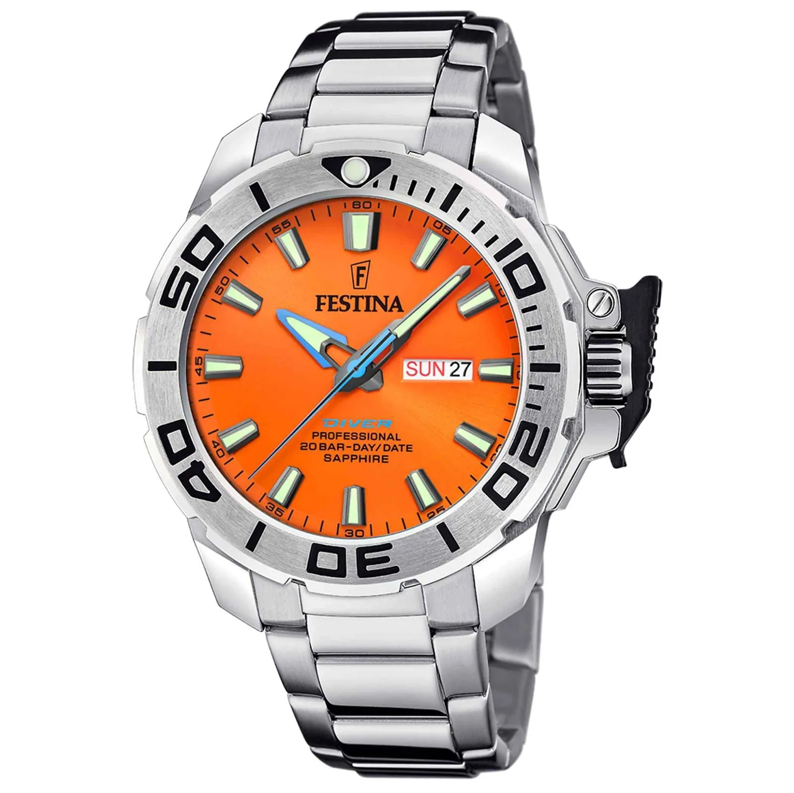 Festina F20665/5 Men's Orange Dial Divers Watch sold by H.S. Johnson