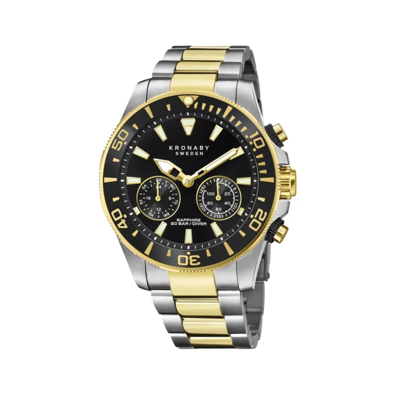 Kronaby S3779/2 Men's Hybrid Smartwatch Two Tone Steel Bracelet sold by H.S. Johnson