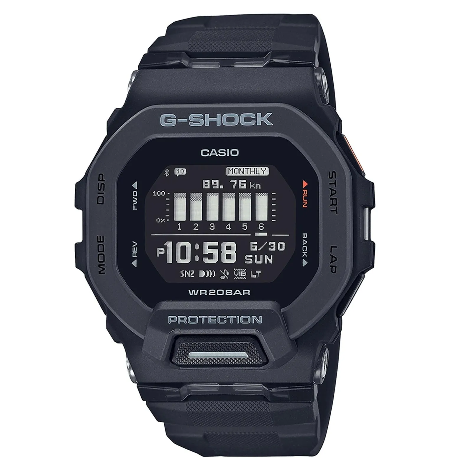 G-Shock GBD-200-1ER Black G-Squad Multifunction LCD Watch sold by H.S. Johnson