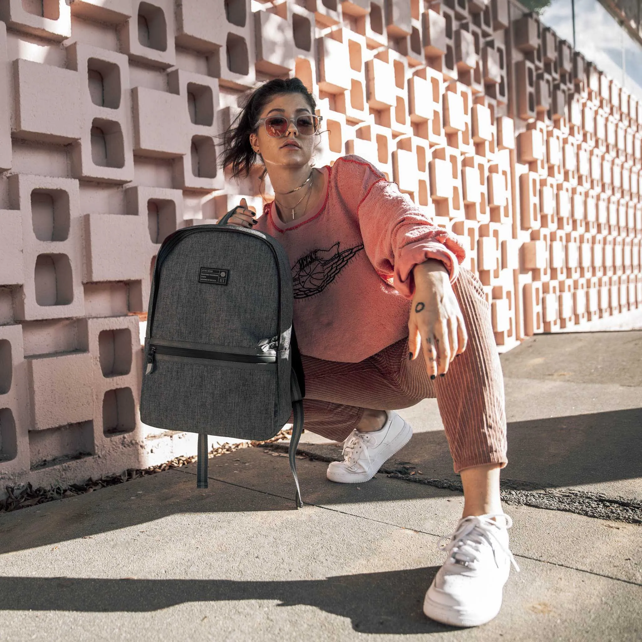 LOGIC BACKPACK GREY WOVEN sold by HEX product image thumbnail 5