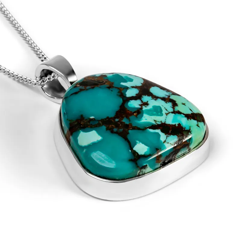 Stunning Tibetan Turquoise Necklace - Natural Designer Gemstone sold by Henryka