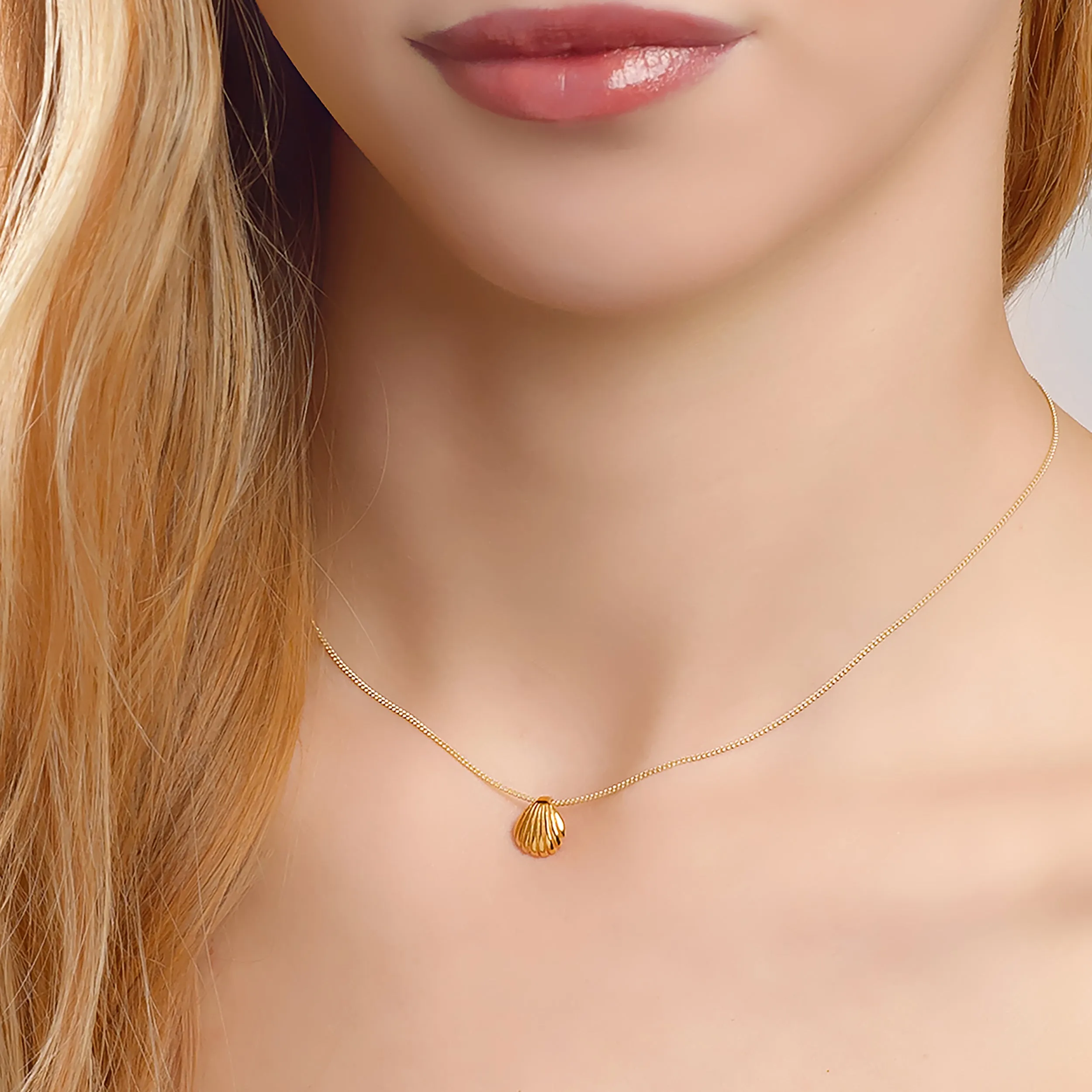 Sea Shell / Seashell Necklace in Silver with 24ct Gold sold by Henryka product image thumbnail 2
