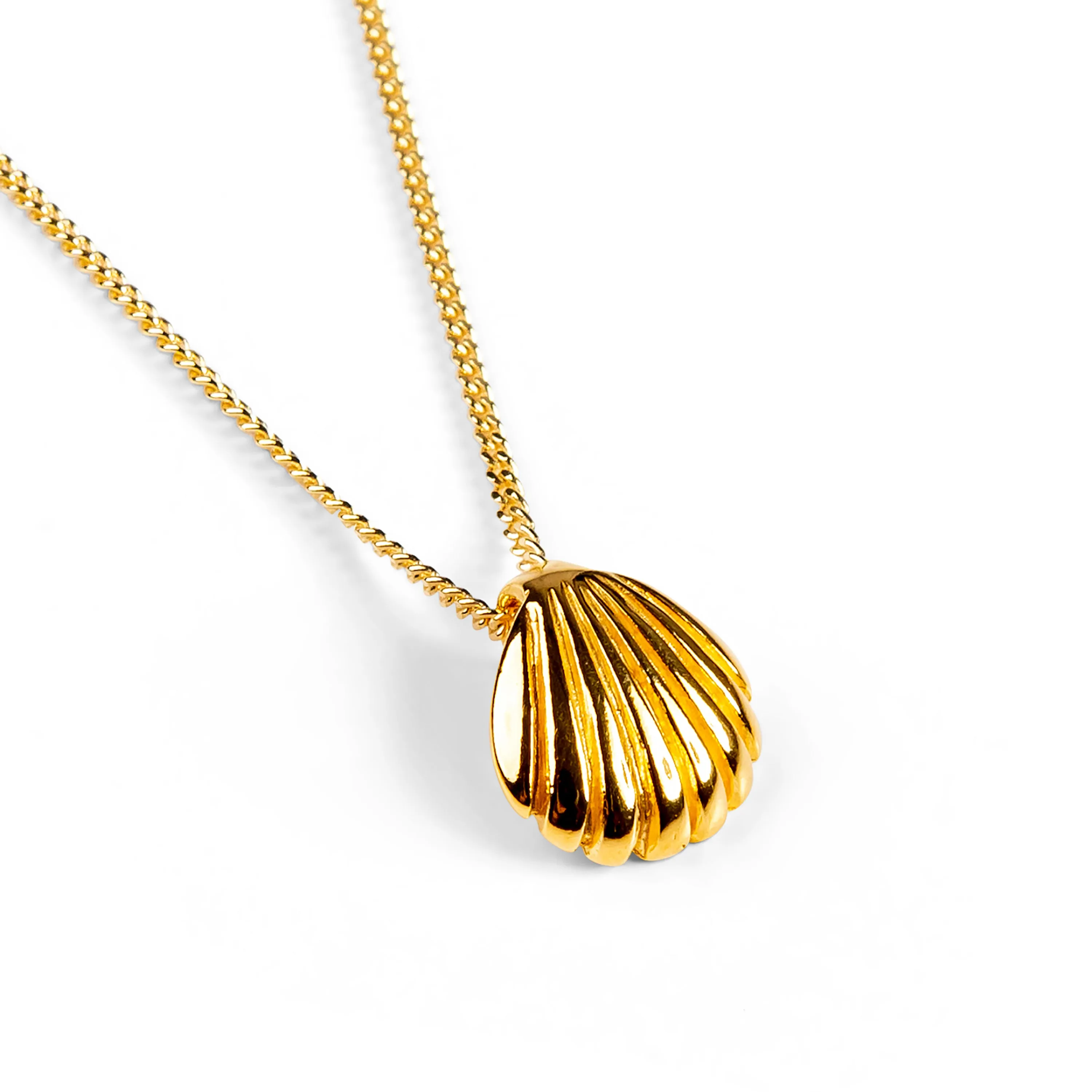 Sea Shell / Seashell Necklace in Silver with 24ct Gold sold by Henryka