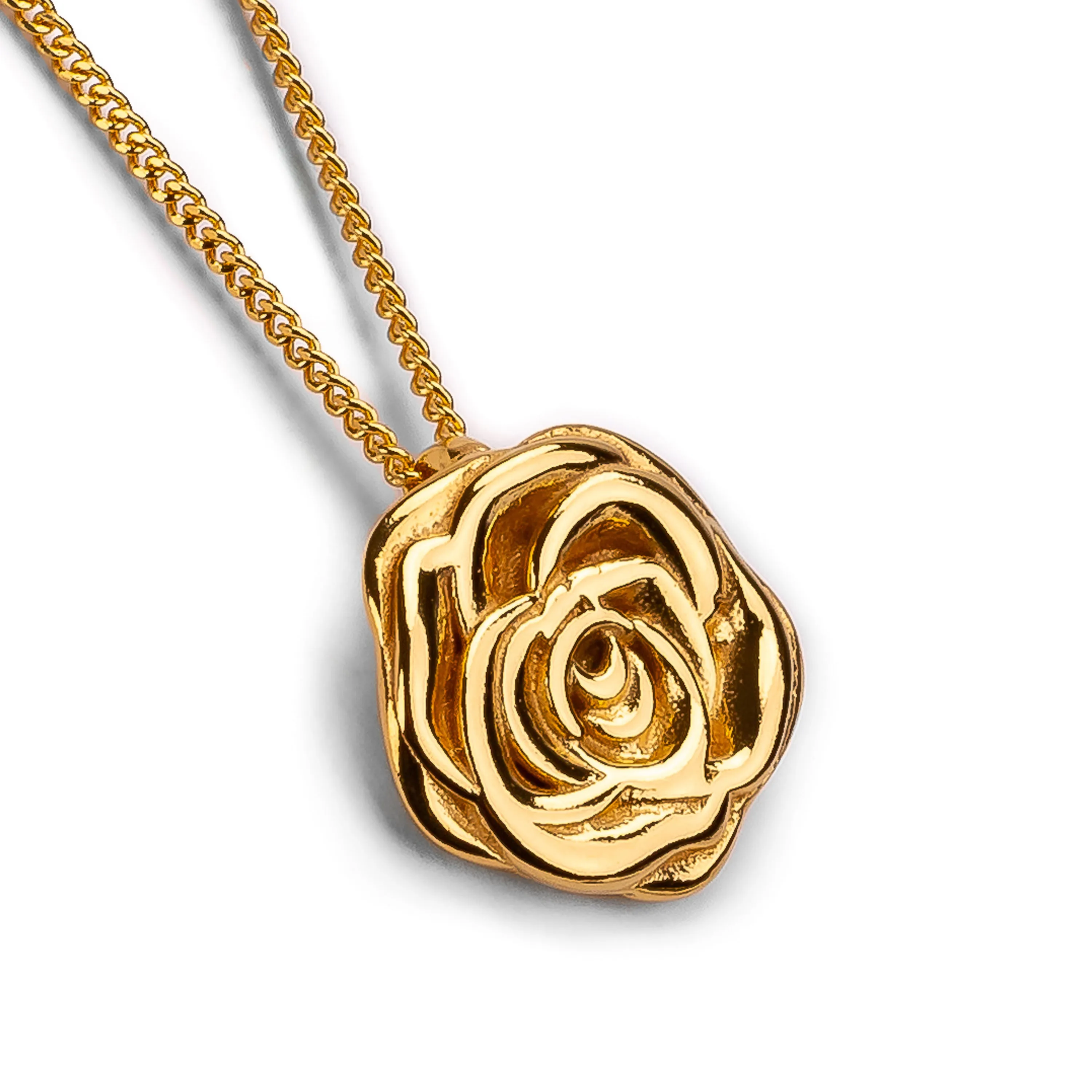 Full Bloom Rose Necklace in Silver sold by Henryka product image thumbnail 2