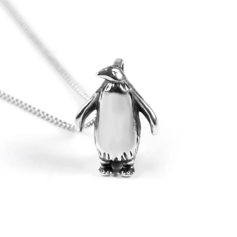 Penguin Necklace in Silver sold by Henryka