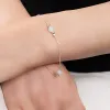 Bead Bracelet in Silver and Moonstone sold by Henryka