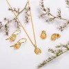 Classic Teardrop Stud Earrings in Silver with 24ct Gold and Ethiopian Opal sold by Henryka