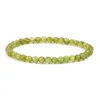 Stretch Bead Bracelet in Peridot sold by Henryka