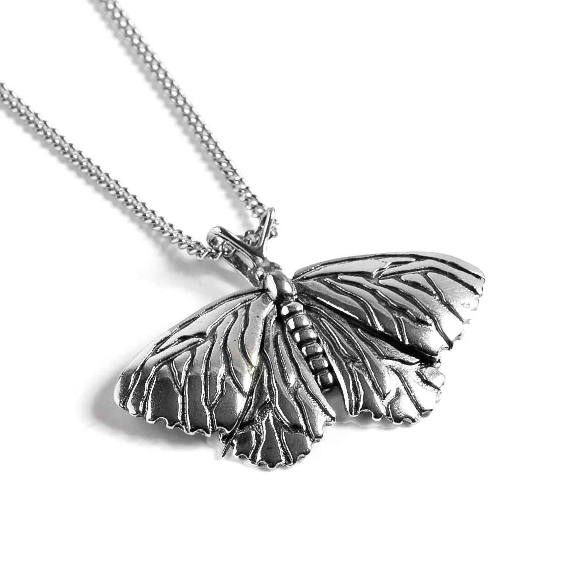 Moth Necklace in Silver sold by Henryka