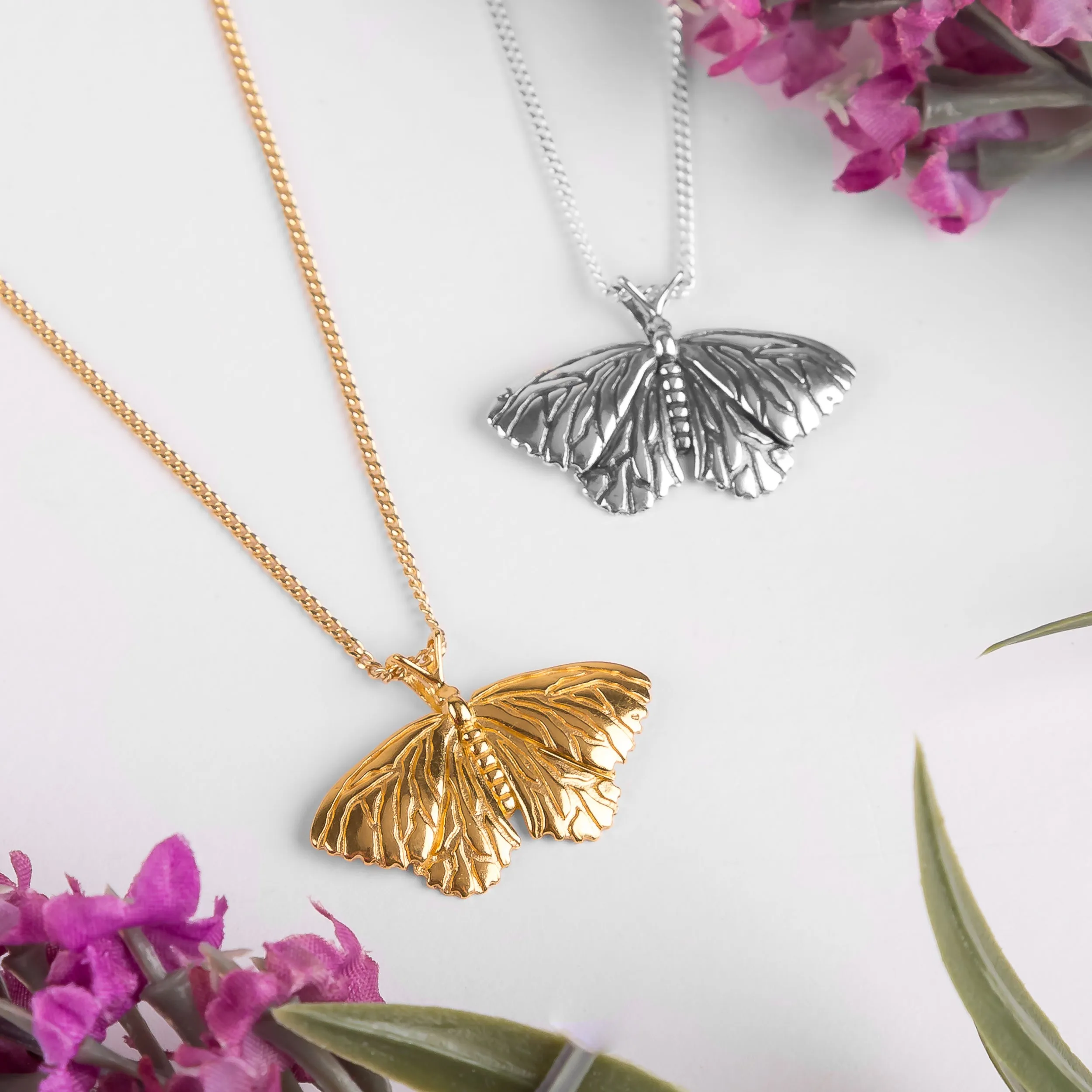 Moth Necklace in Silver sold by Henryka product image thumbnail 5