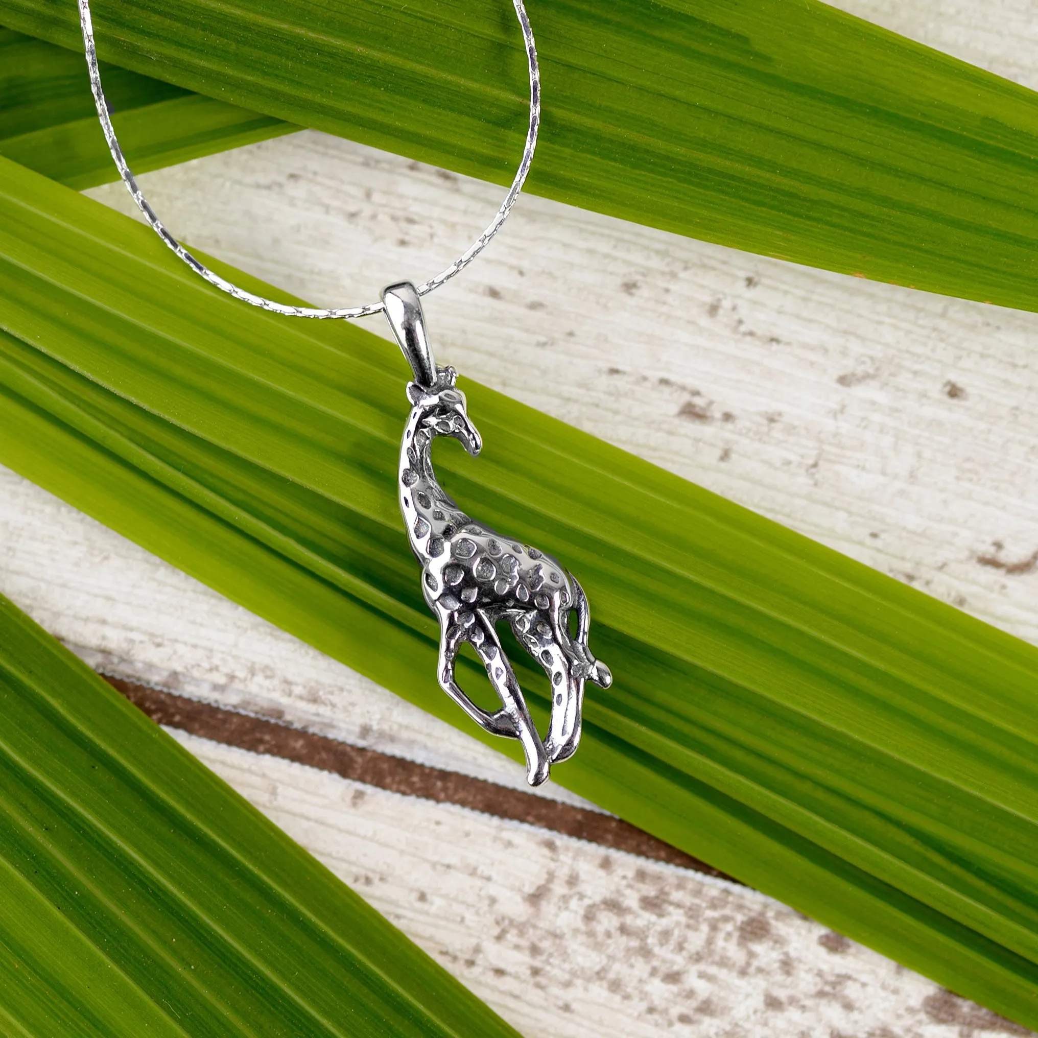 Giraffe Necklace in Silver sold by Henryka product image thumbnail 3
