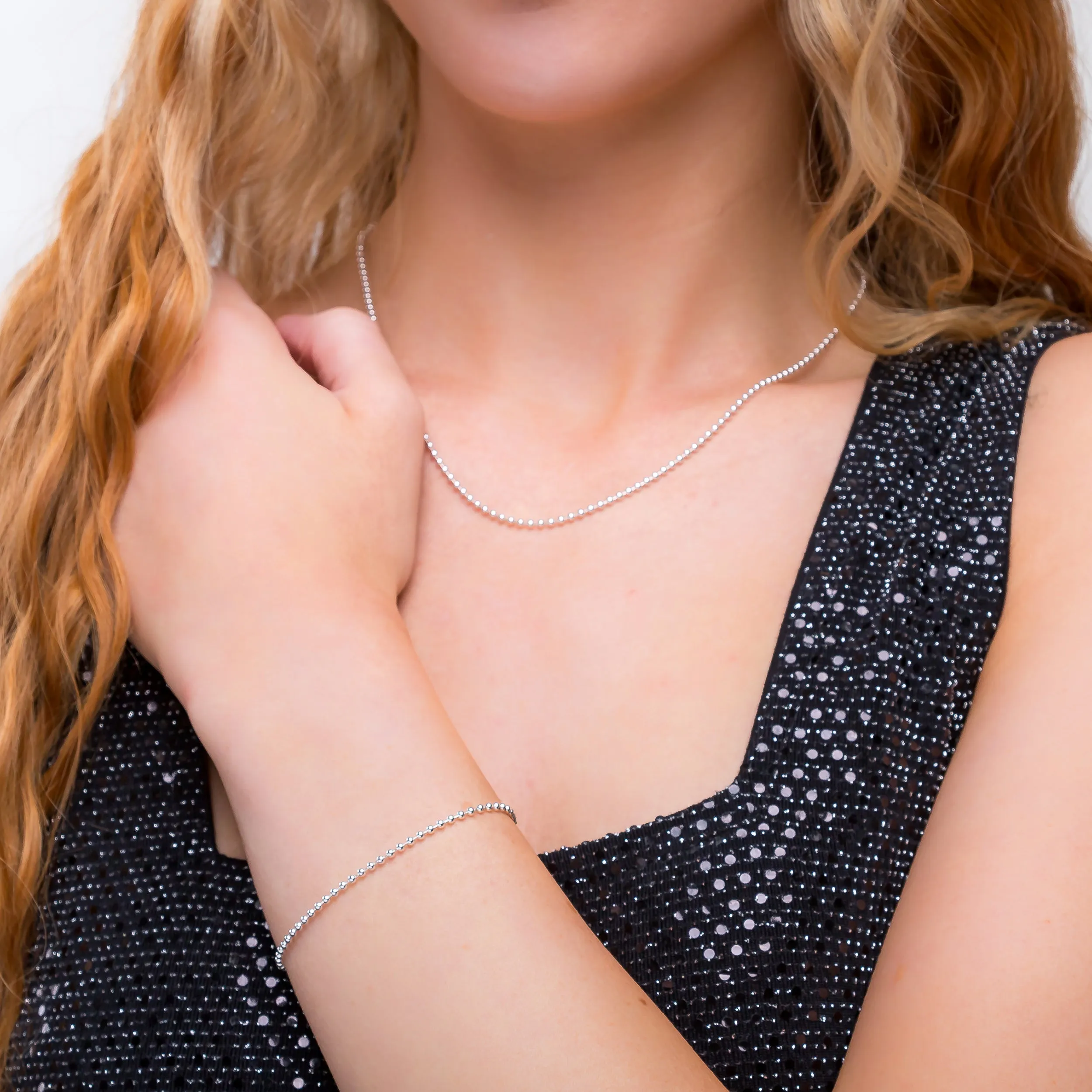 925 Sterling Silver Bead Ball Bracelet sold by Henryka product image thumbnail 3