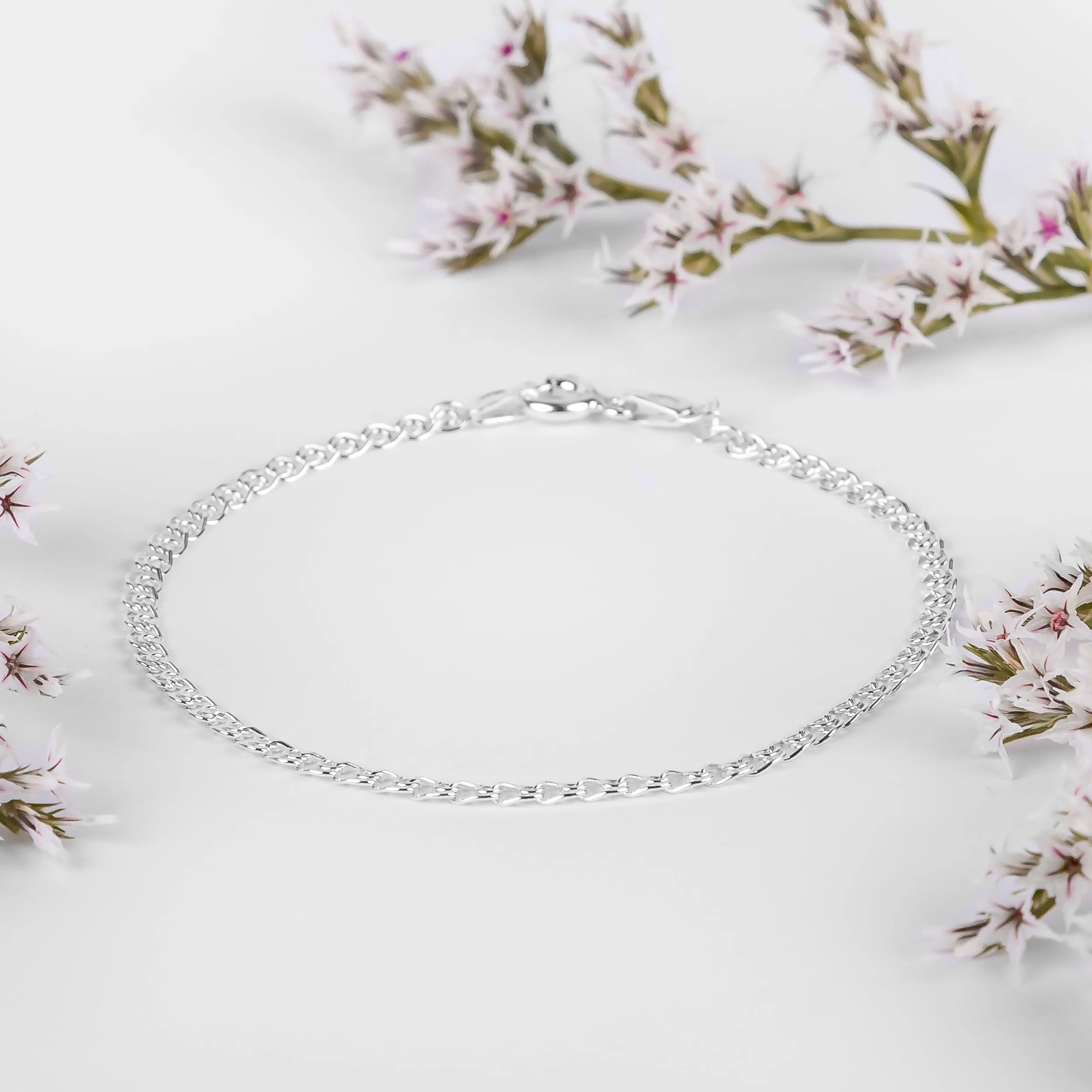 925 Sterling Silver Double Heart Link Bracelet sold by Henryka product image thumbnail 4