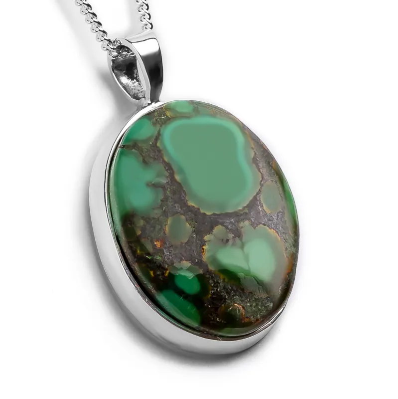 Artistic Tibetan Turquoise Necklace - Natural Designer Gemstone sold by Henryka