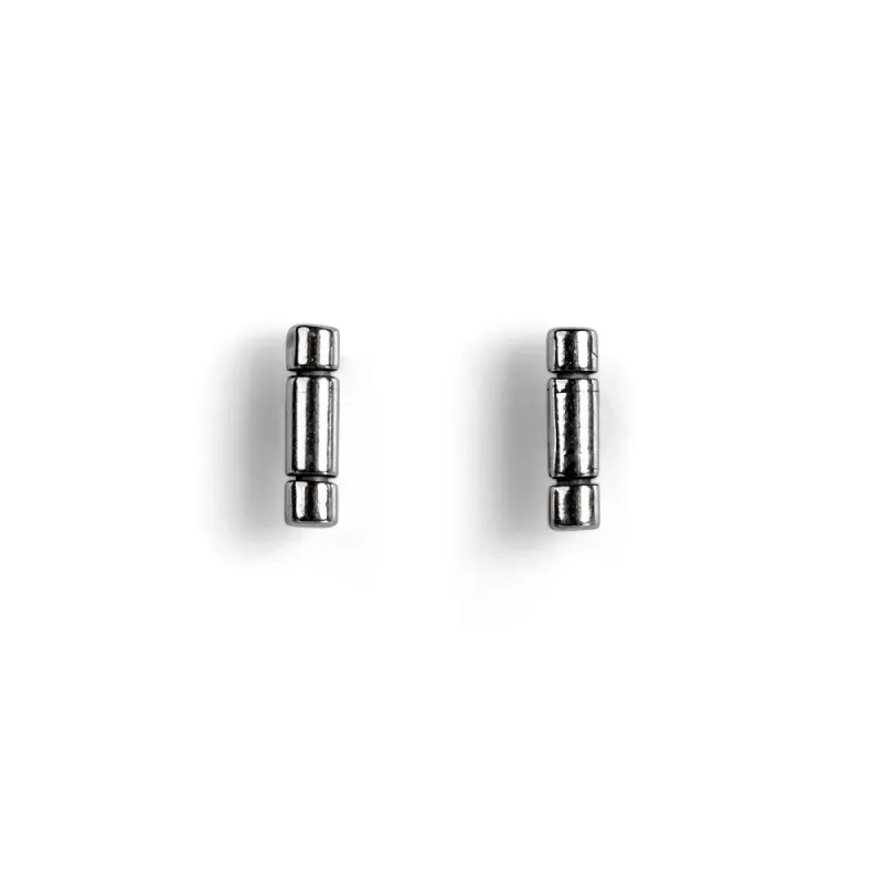 Silver Totem Bar Stud Earrings sold by Henryka