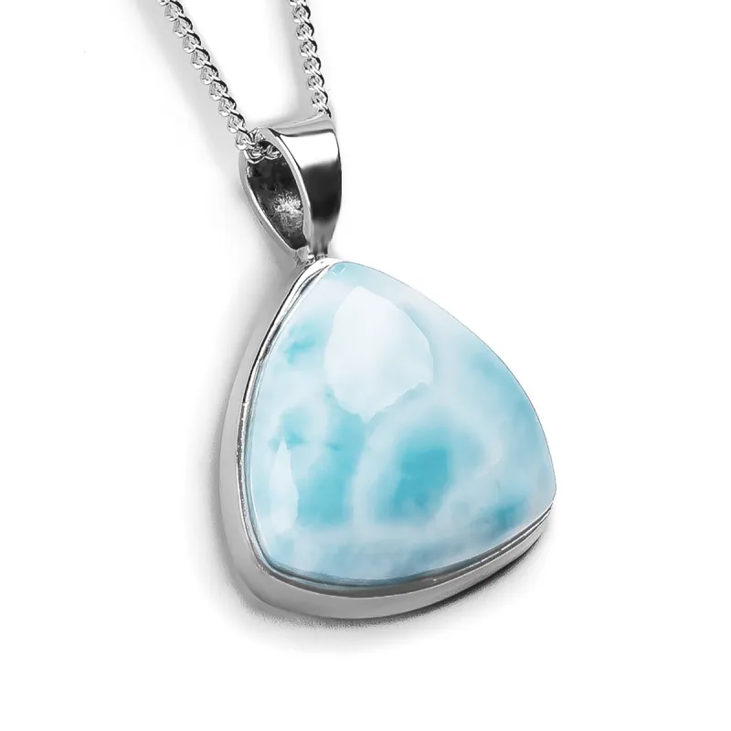 Majestic Larimar Necklace - Natural Designer Gemstone sold by Henryka