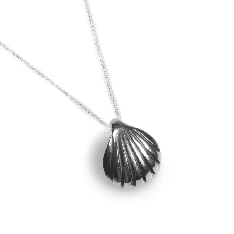 Sea Shell / Seashell Necklace in Silver sold by Henryka