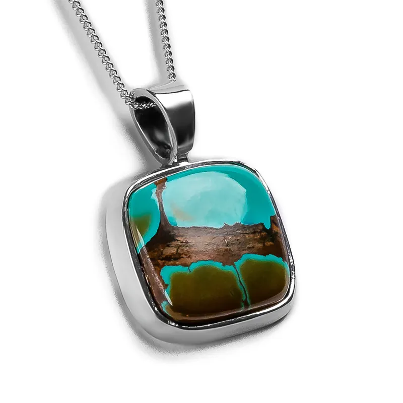 Gorgeous Tibetan Turquoise Necklace - Natural Designer Gemstone sold by Henryka