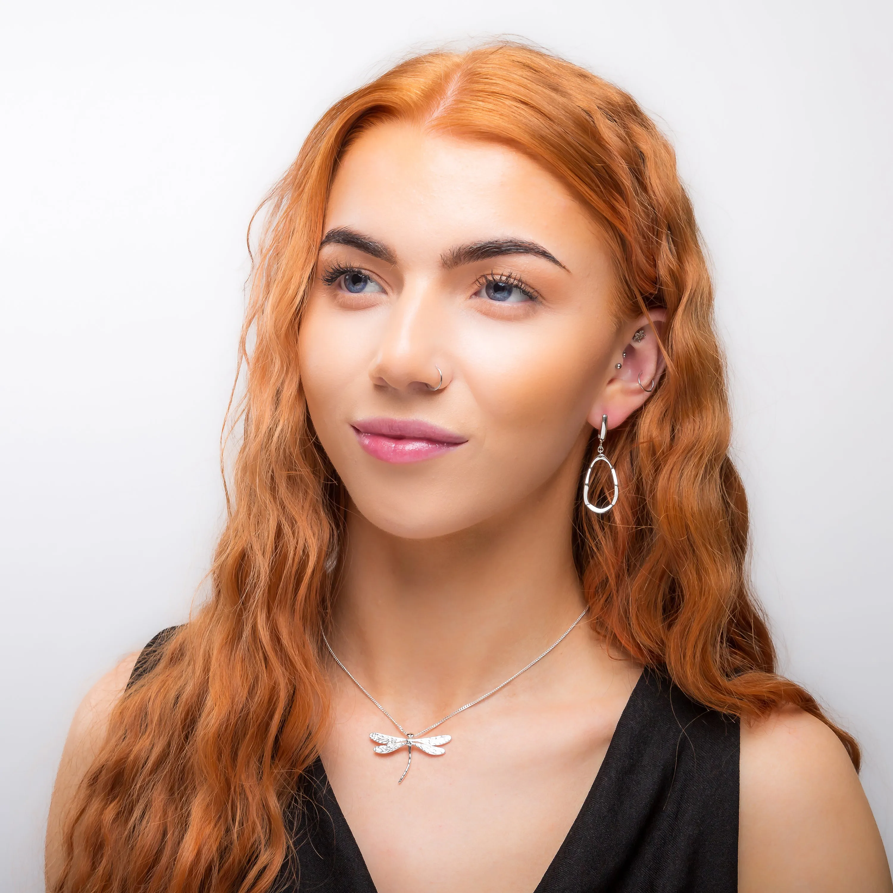 English Emperor Dragonfly Necklace in Silver sold by Henryka product image thumbnail 3