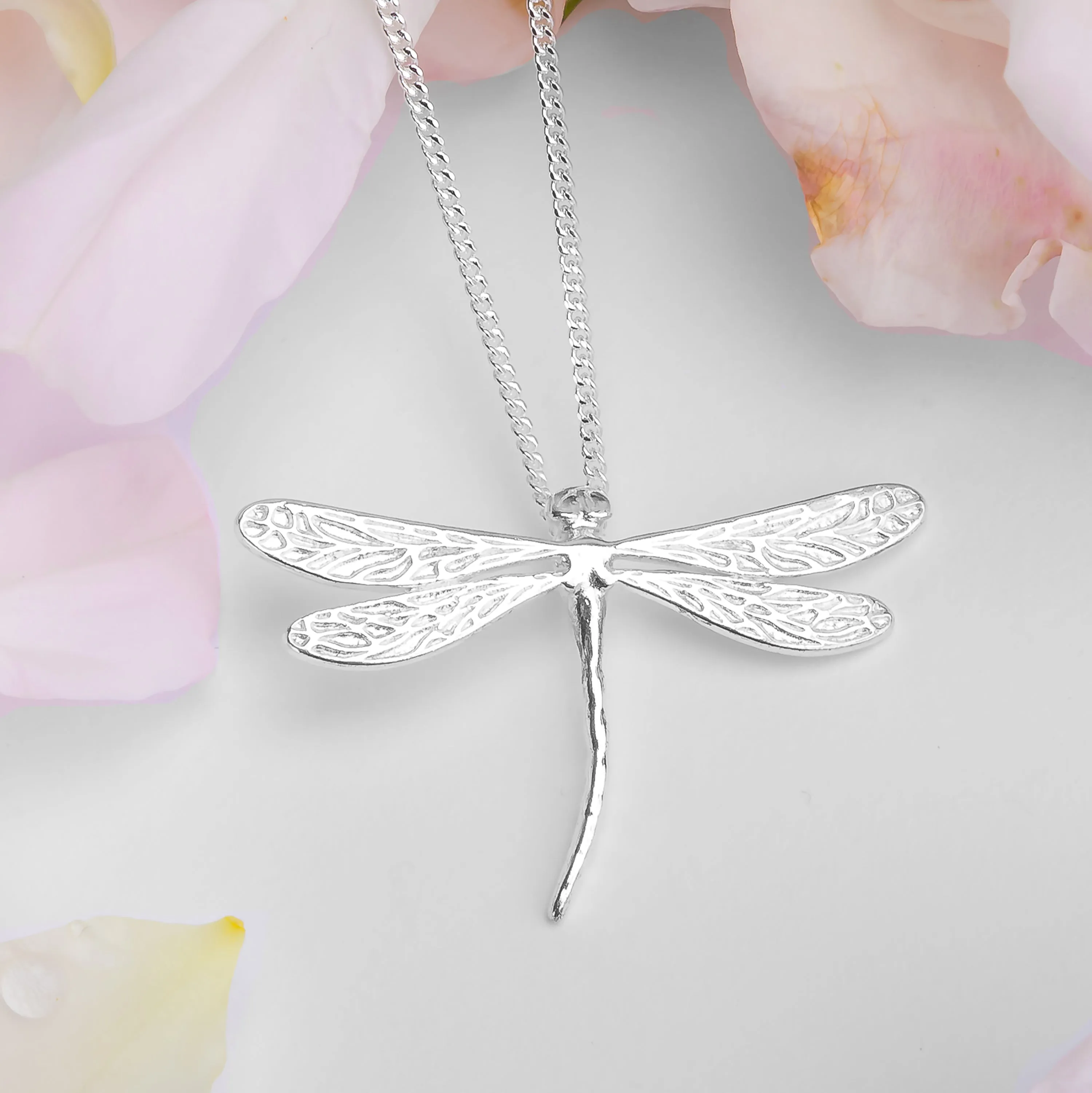 English Emperor Dragonfly Necklace in Silver sold by Henryka product image thumbnail 5