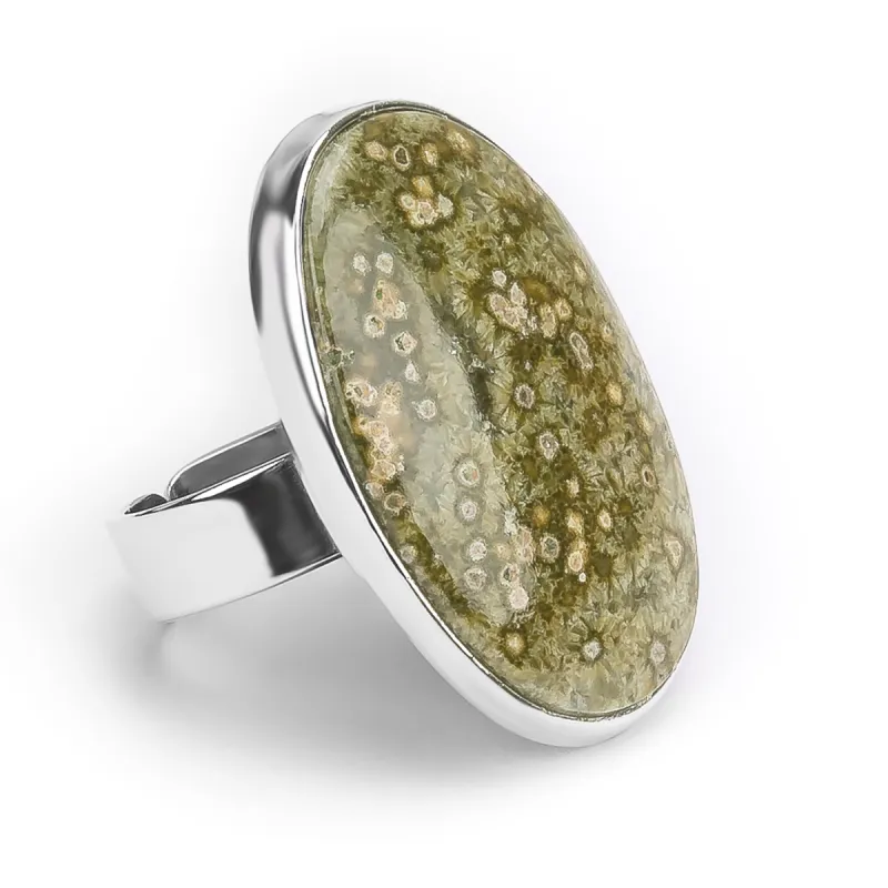Perfect Moss Agate Ring - Natural Designer Gemstone sold by Henryka