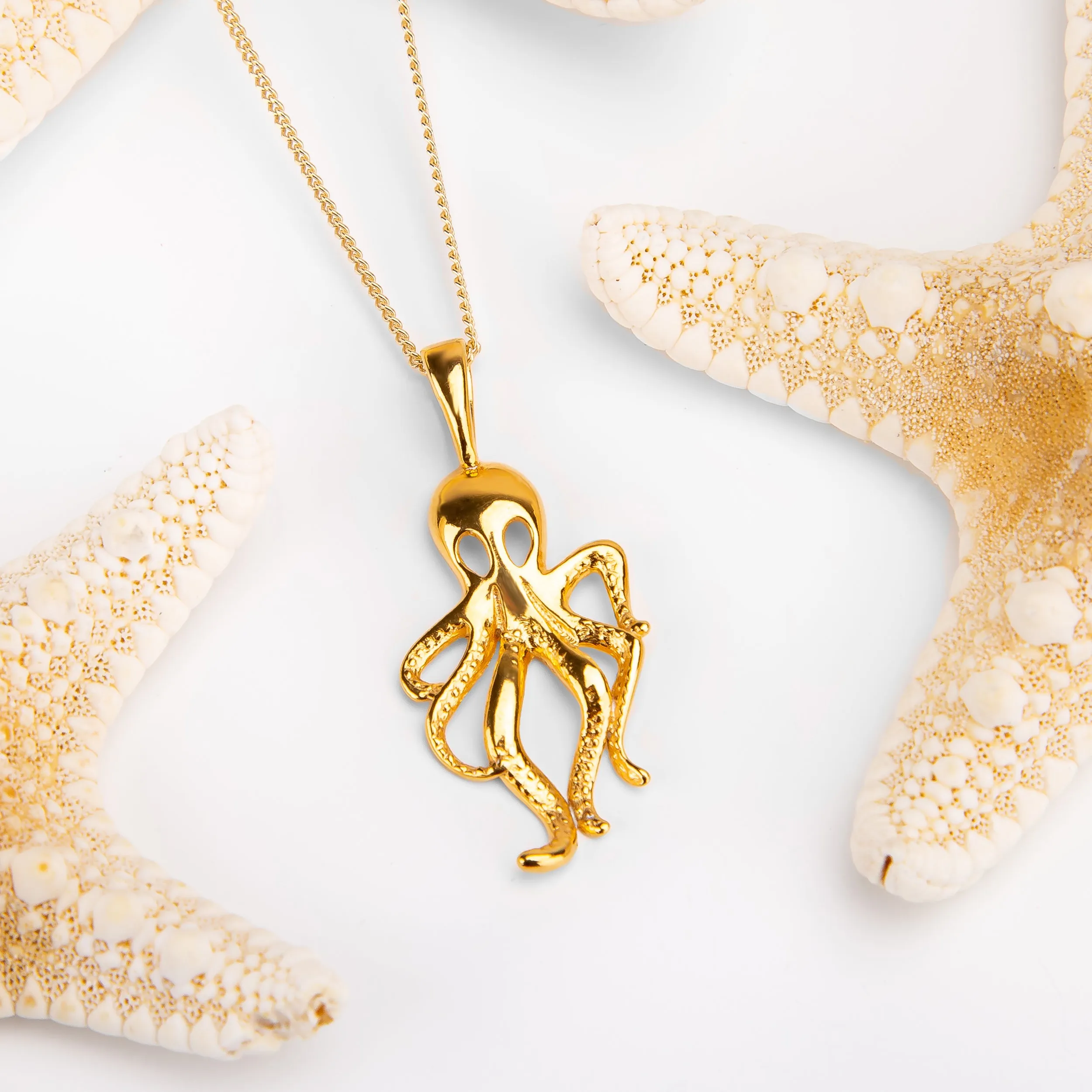 Silver with 24ct Gold Octopus Necklace sold by Henryka product image thumbnail 4