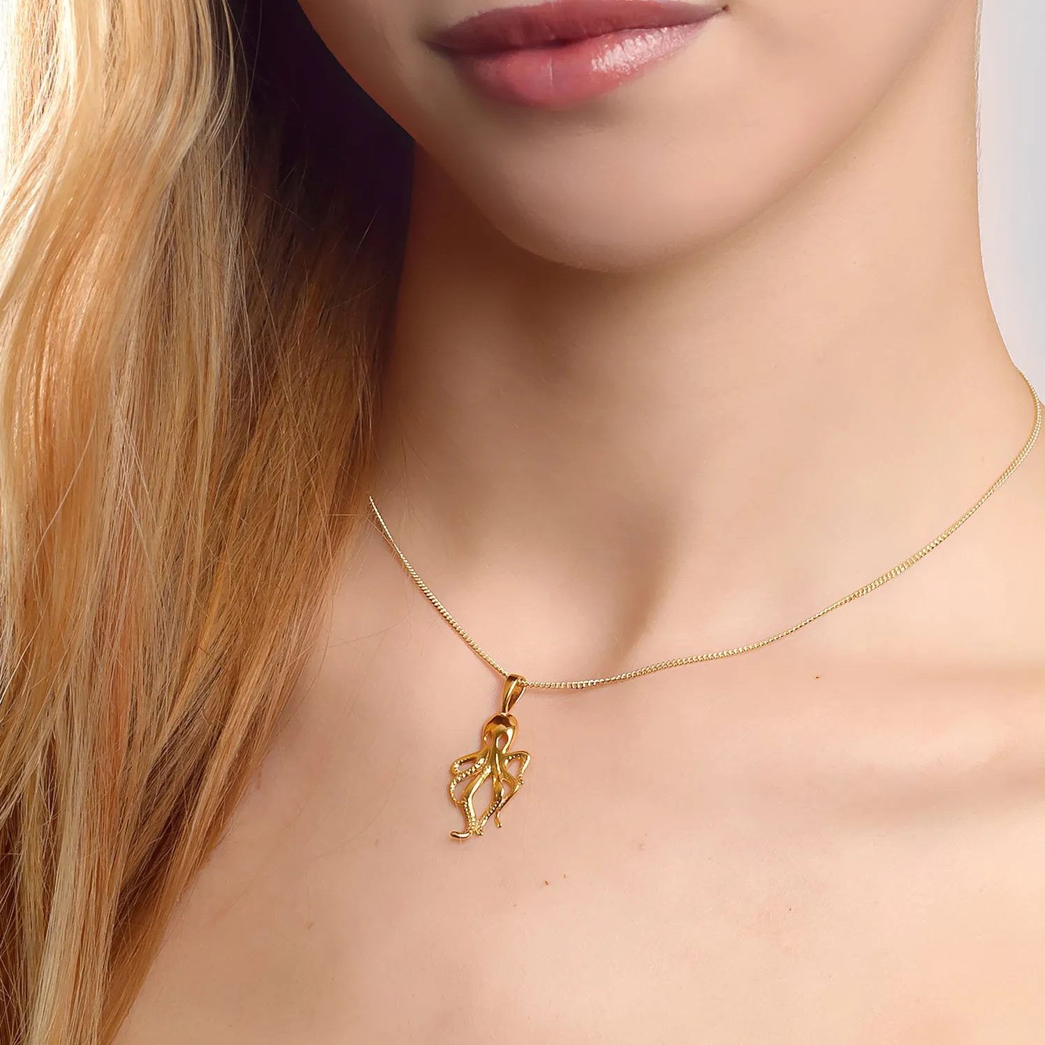 Silver with 24ct Gold Octopus Necklace sold by Henryka product image thumbnail 2