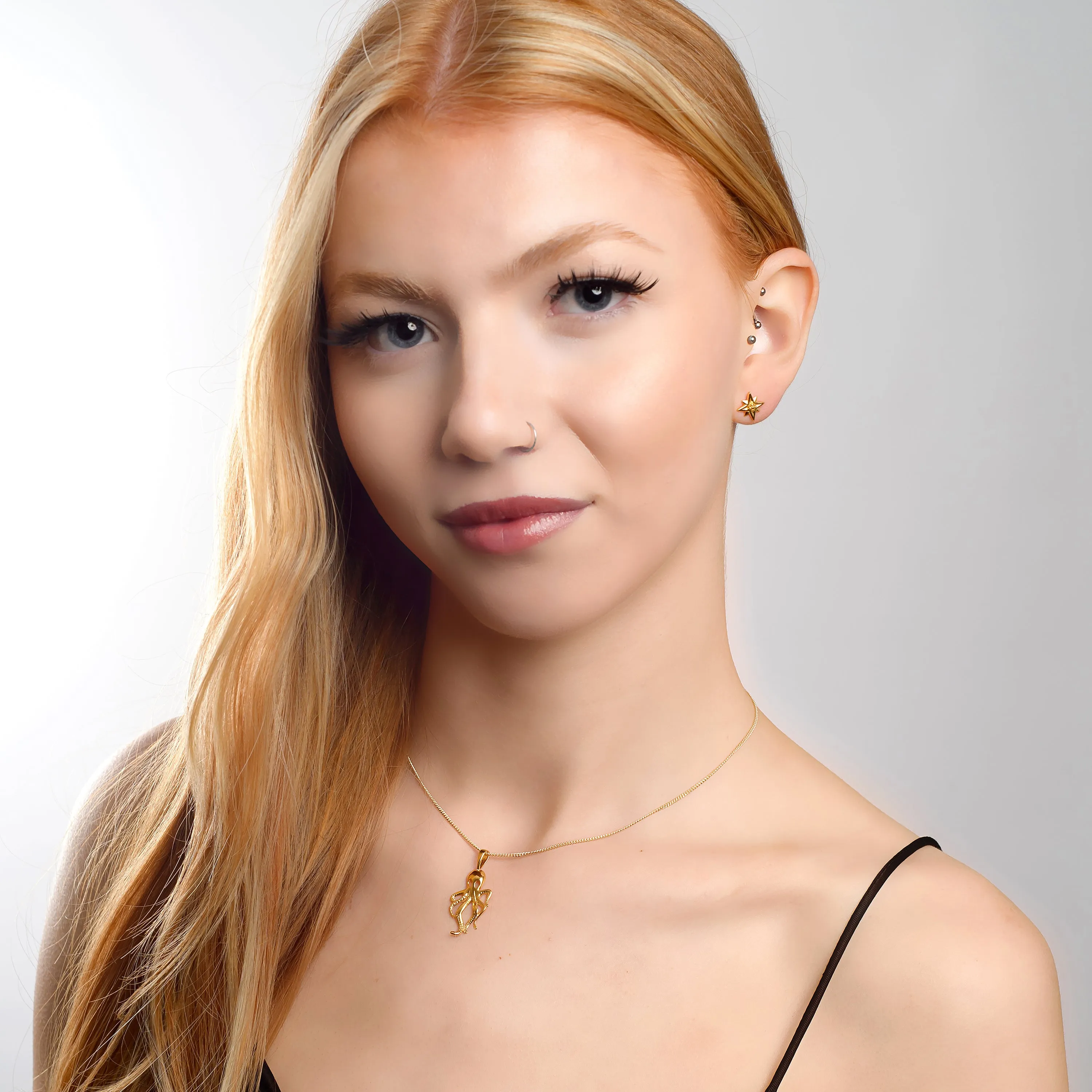 Silver with 24ct Gold Octopus Necklace sold by Henryka product image thumbnail 3