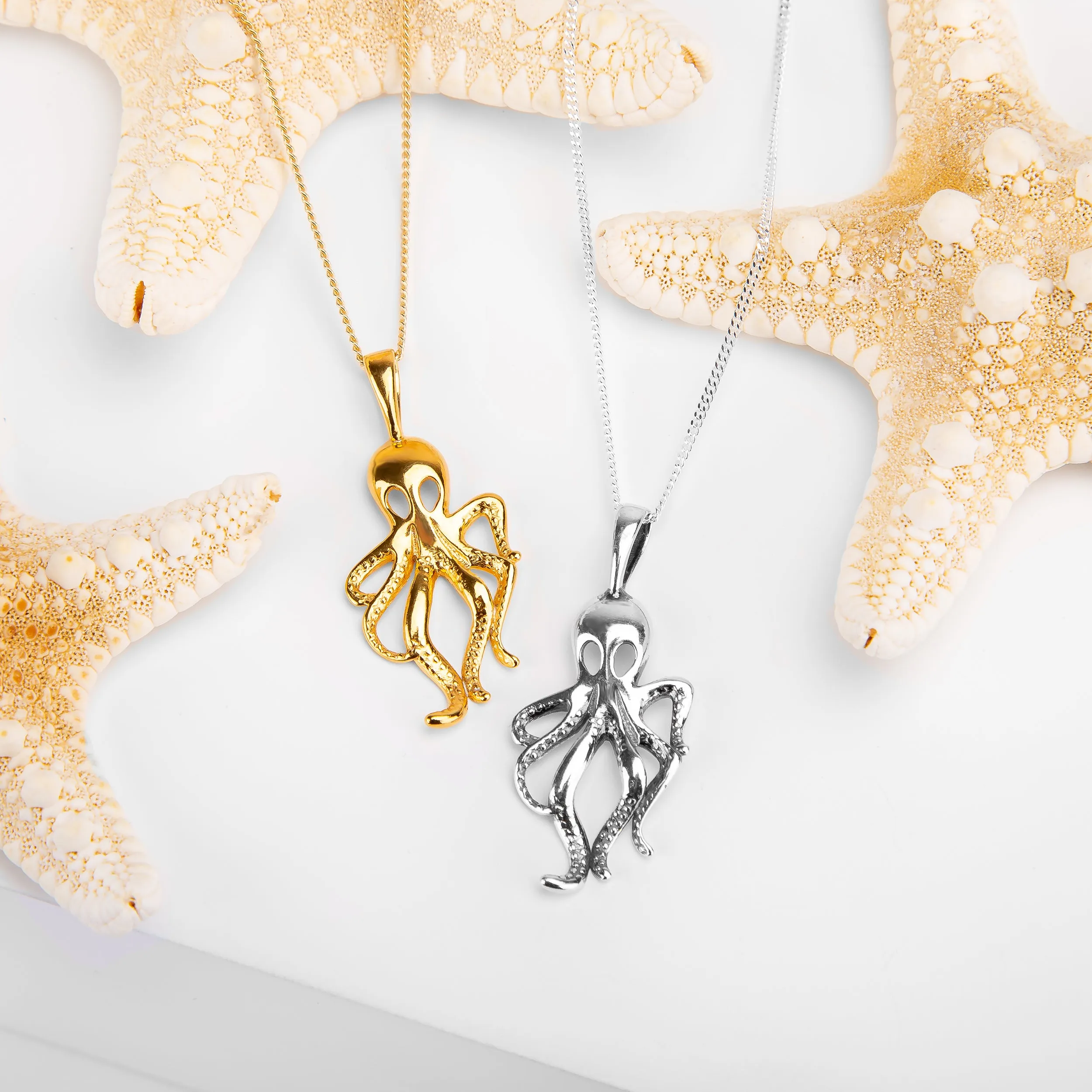 Silver with 24ct Gold Octopus Necklace sold by Henryka product image thumbnail 5