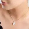 Classic Oval Necklace in Silver and Moonstone sold by Henryka