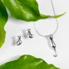 Miniature Cat Necklace in Silver sold by Henryka