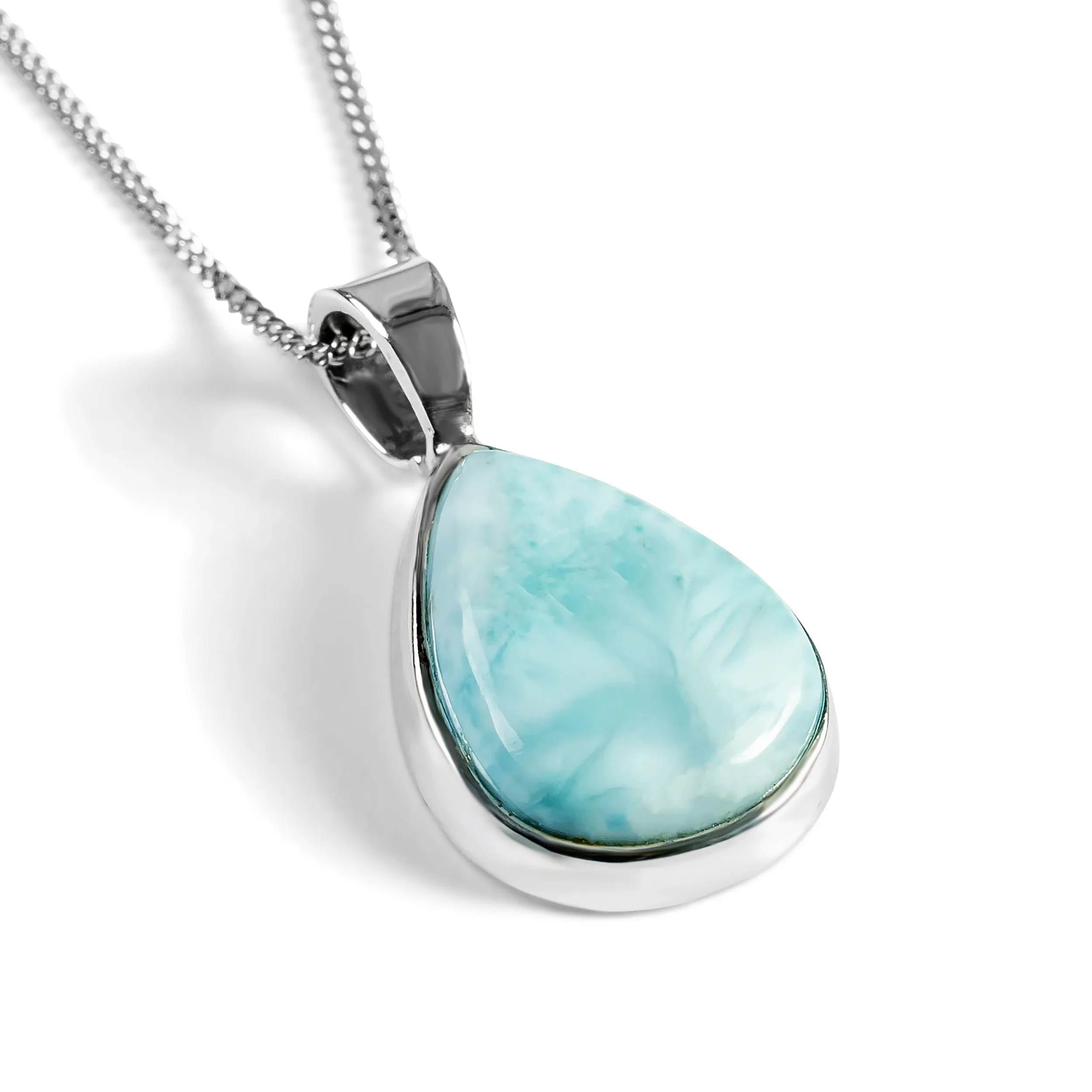 Devine AAAA Quality Larimar Necklace - Natural Designer Gemstone sold by Henryka