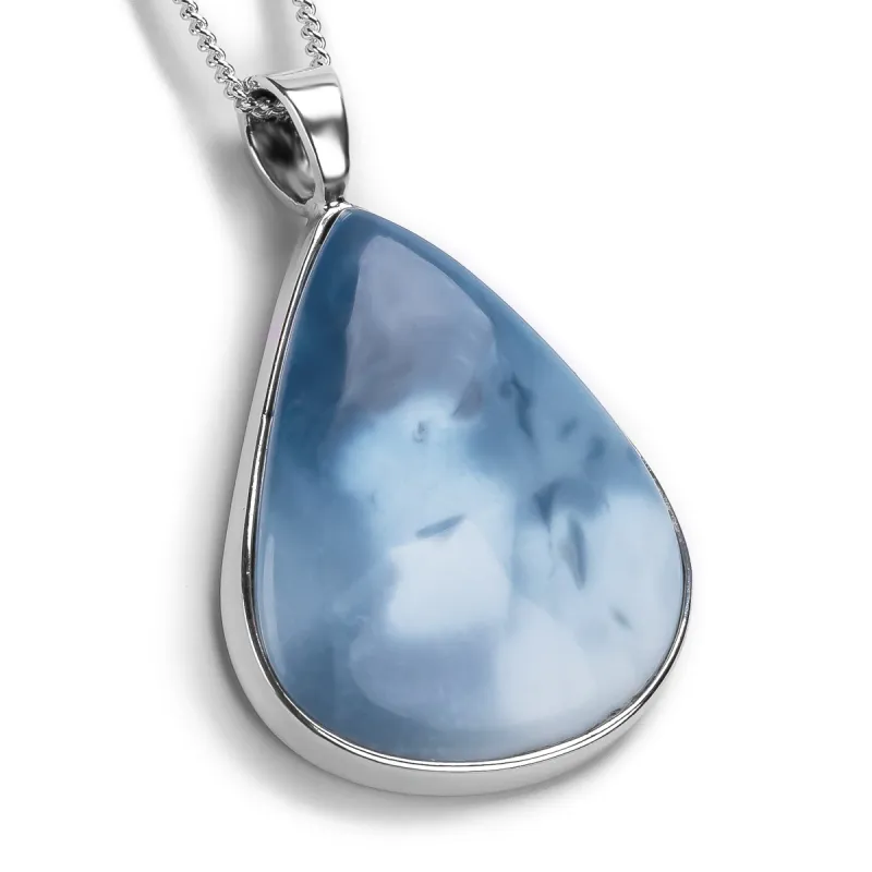 Owyhee Blue Opal Necklace - Natural Designer Gemstone sold by Henryka