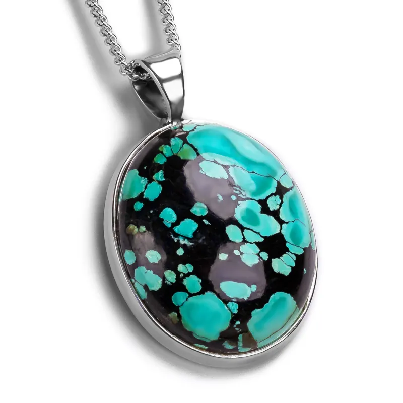 Gorgeous Tibetan Turquoise Necklace - Natural Designer Gemstone sold by Henryka