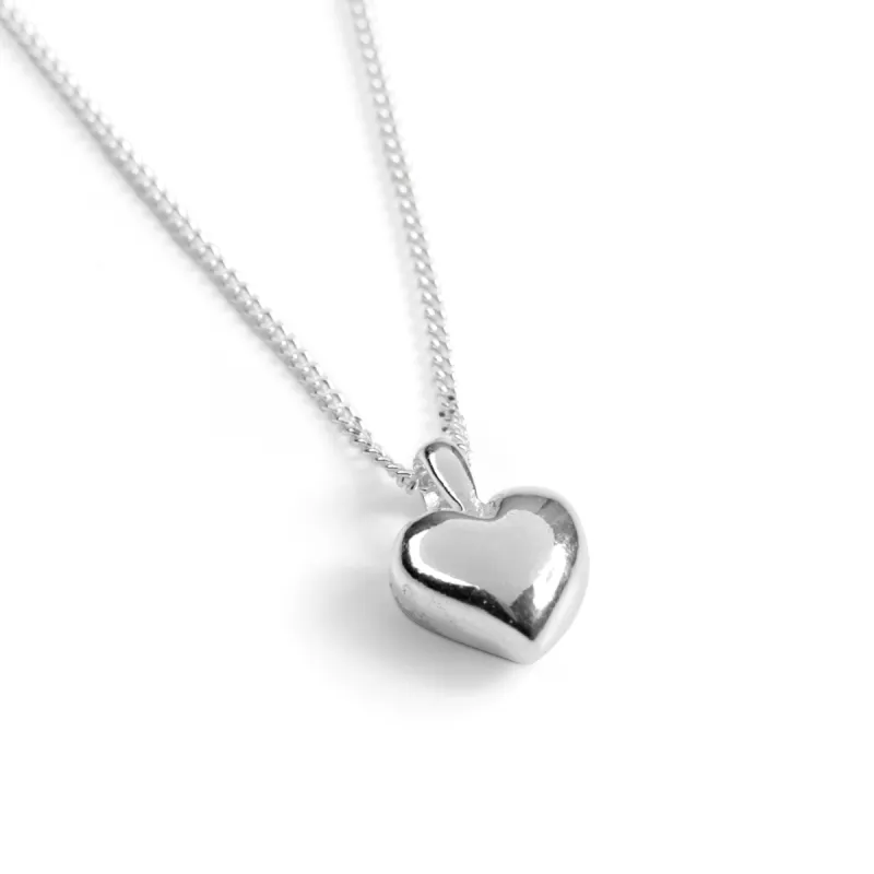 Miniature Heart Necklace in Silver sold by Henryka