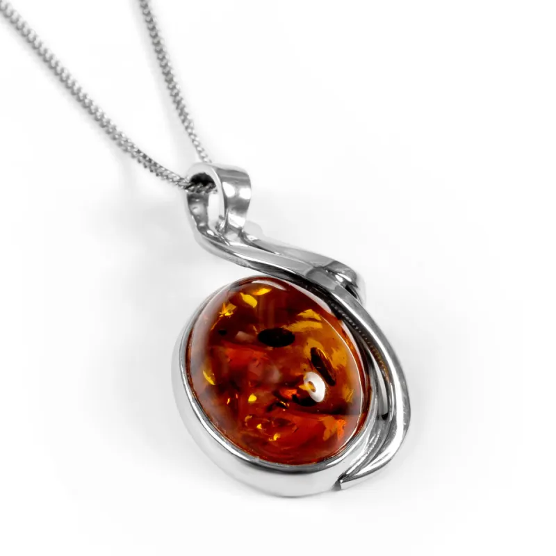 Unique Baltic Amber Necklace - Natural Designer Gemstone sold by Henryka