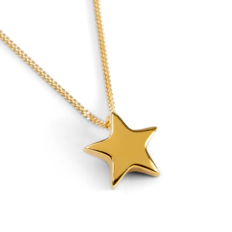 Star Necklace in Silver with 24ct Gold sold by Henryka