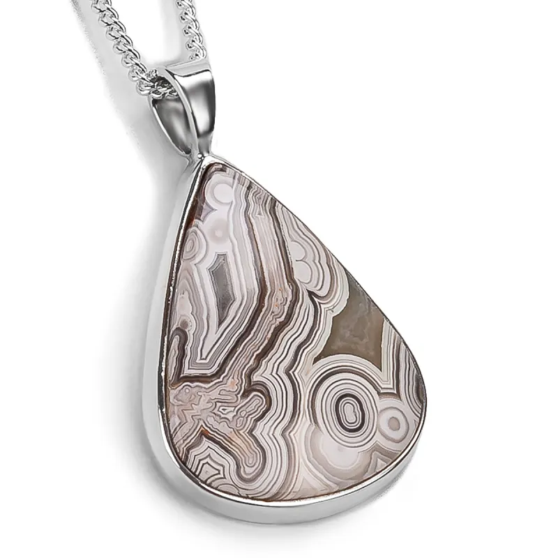 Pretty Indonesian Moss Necklace - Natural Designer Gemstone sold by Henryka