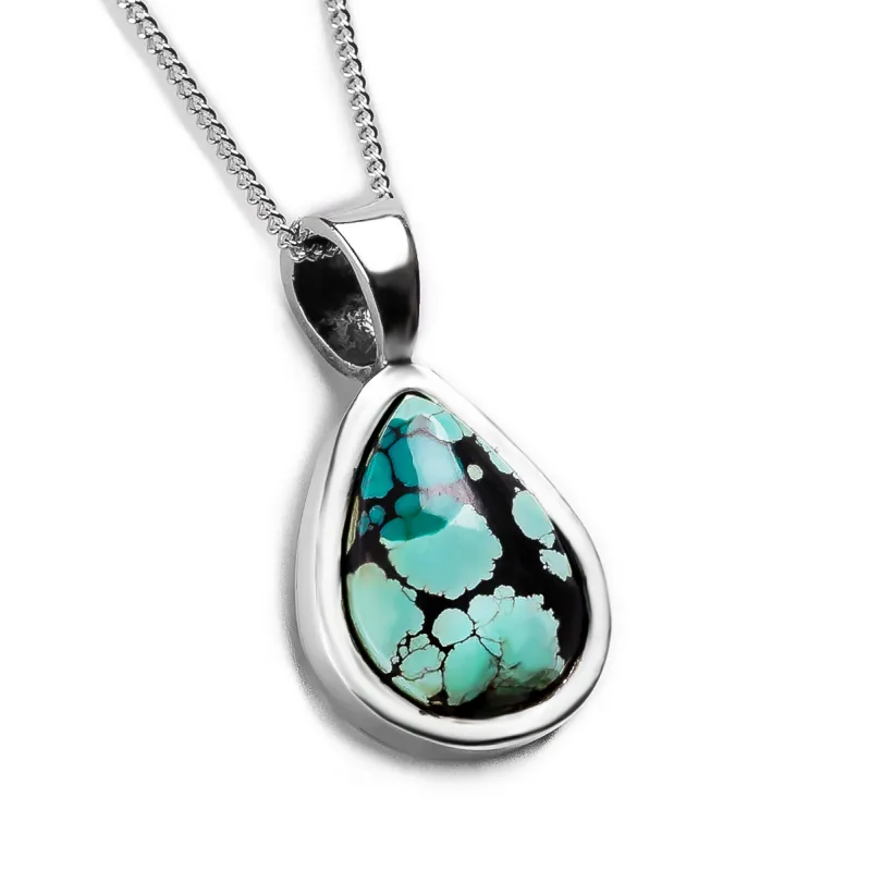 Cute Tibetan Turquoise Necklace - Natural Designer Gemstone sold by Henryka